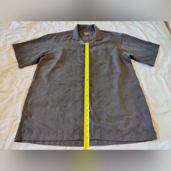 NWOT Men's Van Heusen Dark Gray Button Down Dress Shirt 🔘 (Large) 16-16.5 🖤🩶 - Picture 13 of 16